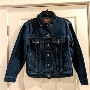 Levi's Ex-Boyfriend Trucker Jacket XS Dark Wash